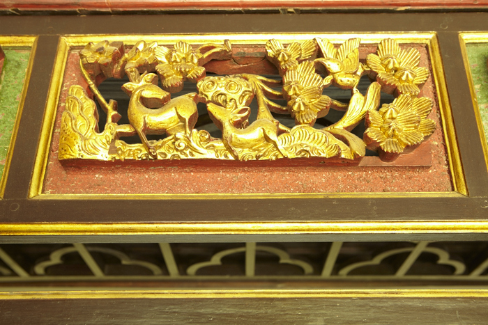 Queen Size Chinese Canopy Bed, 19th Century