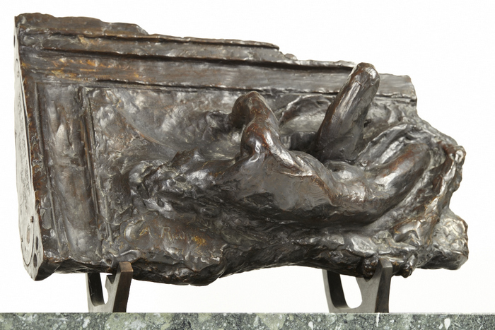 After Auguste Rodin, "Etude D'un Corps Tombant", Bronze