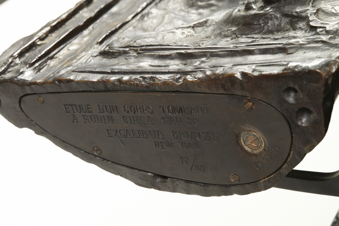 After Auguste Rodin, "Etude D'un Corps Tombant", Bronze