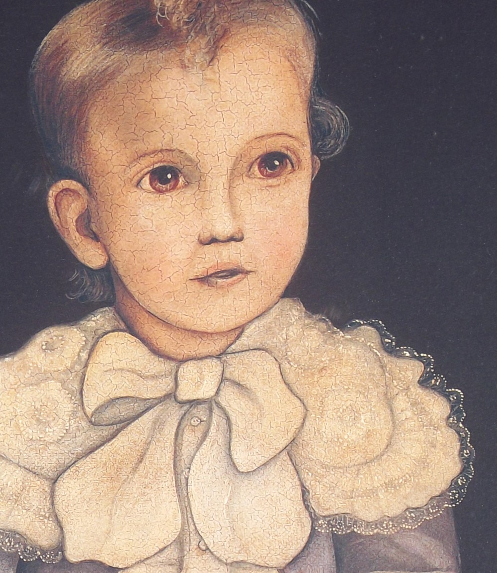 2 Vintage Folk Art Style  Prints