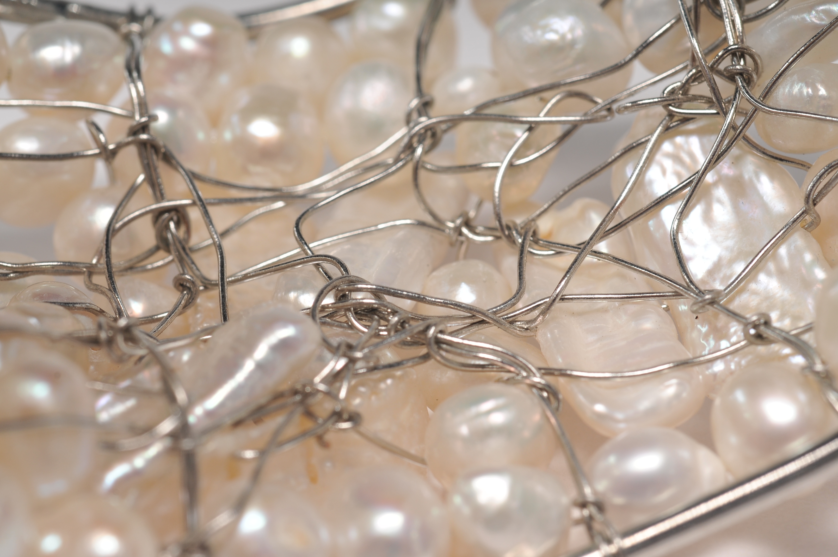 Genuine freshwater pearl cuff bracelet