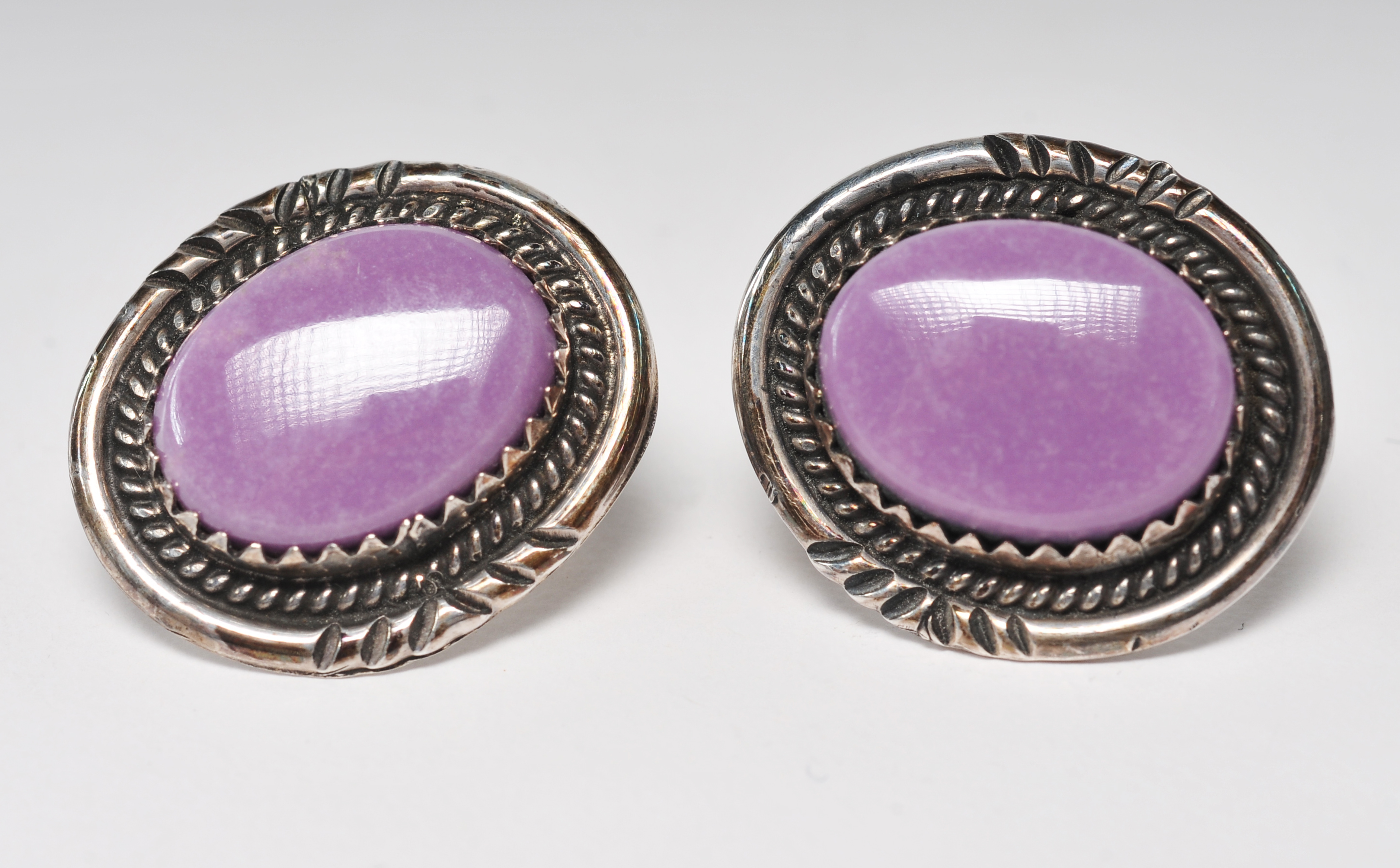 Navajo sterling silver bracelet and earrings