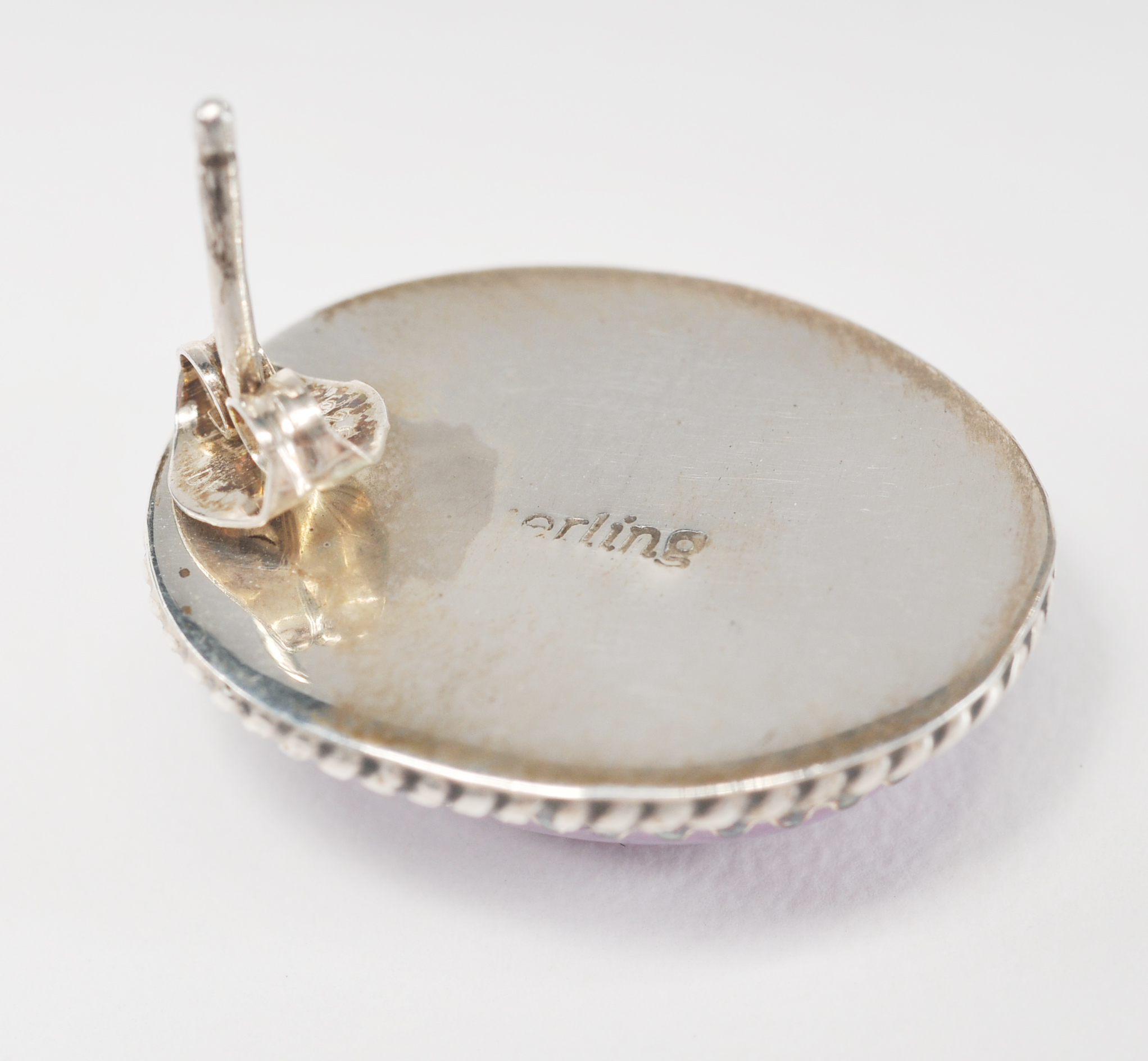 Navajo sterling silver bracelet and earrings