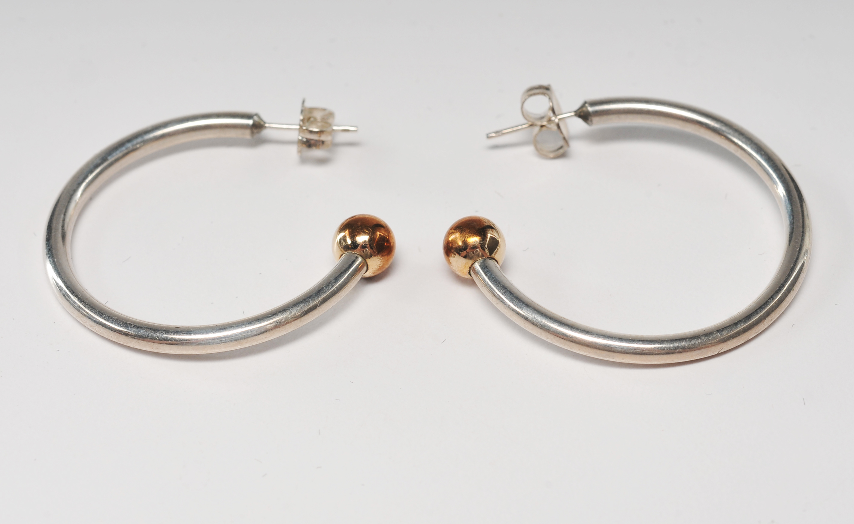 Six pair of sterling silver post earrings 