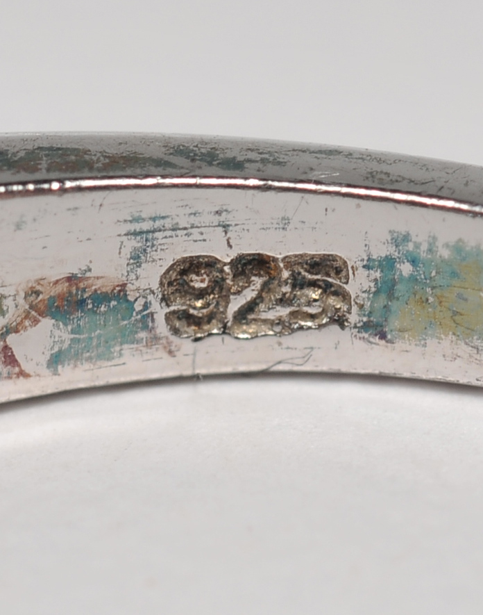 Collection of five gorgeous ladies sterling silver cubic zirconia rings 