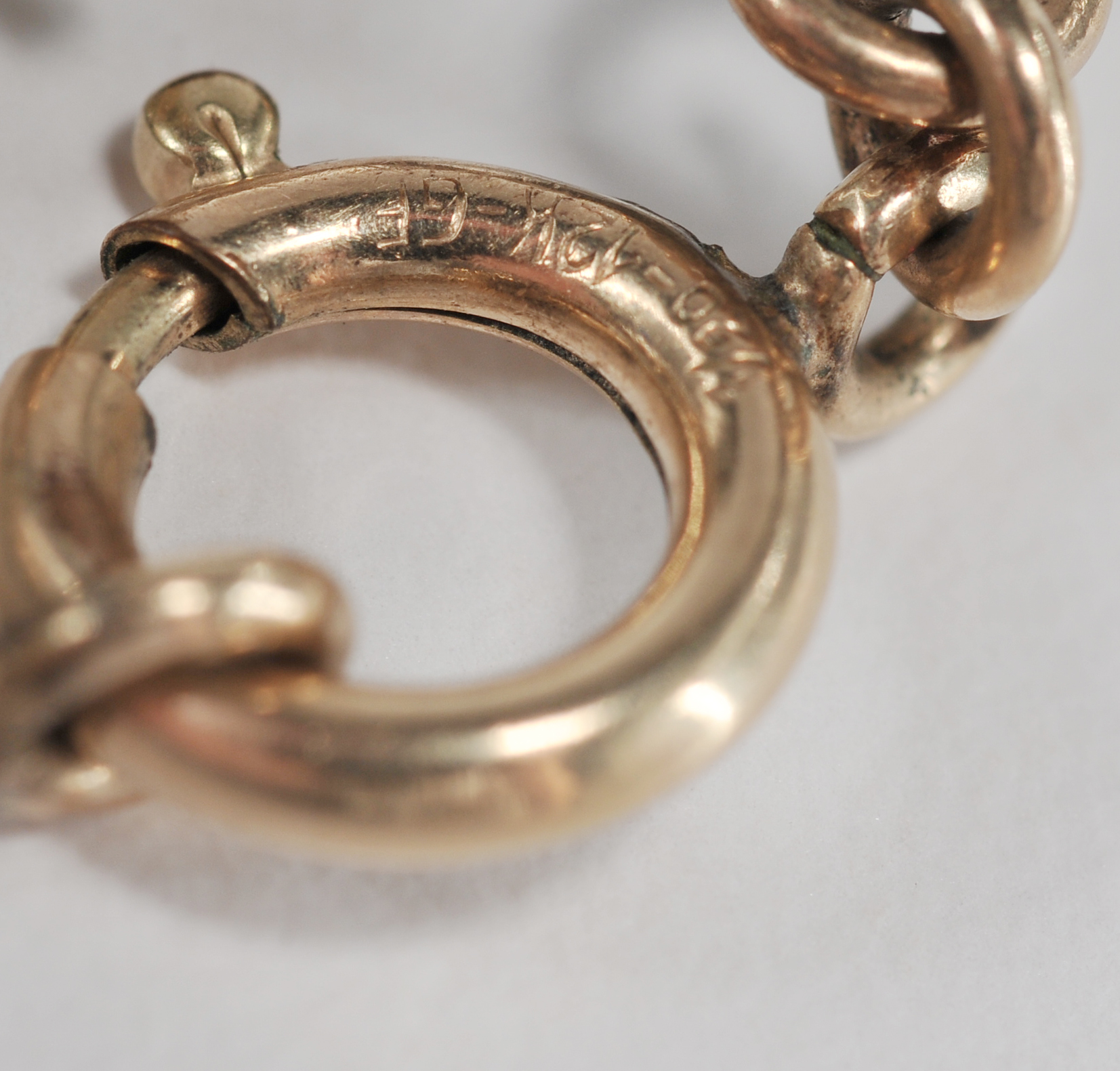 12 K yellow gold filled carved scarab bracelet 