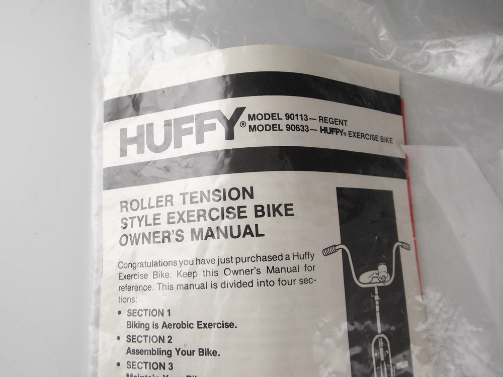 Vintage Huffy Stationary Exercise Bike 