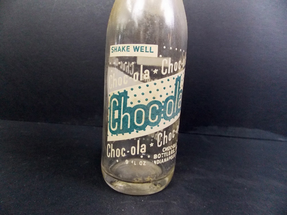 Box of Vintage Beverage Bottles