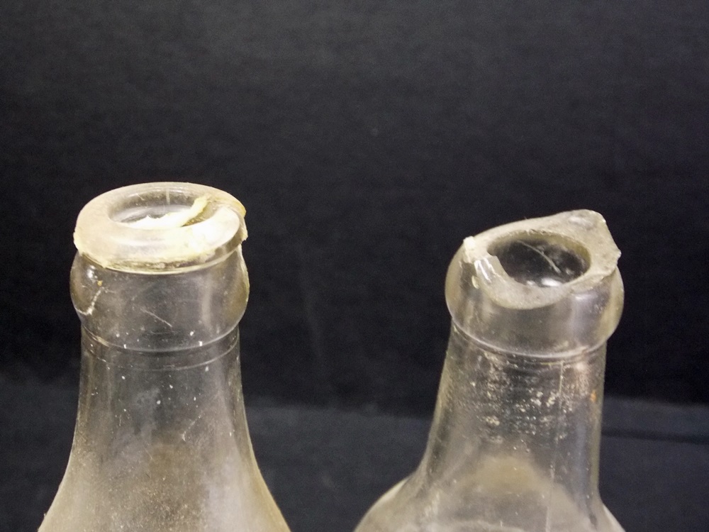 Box of Vintage Beverage Bottles