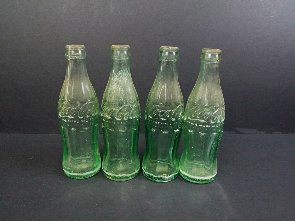 Box of Vintage Beverage Bottles