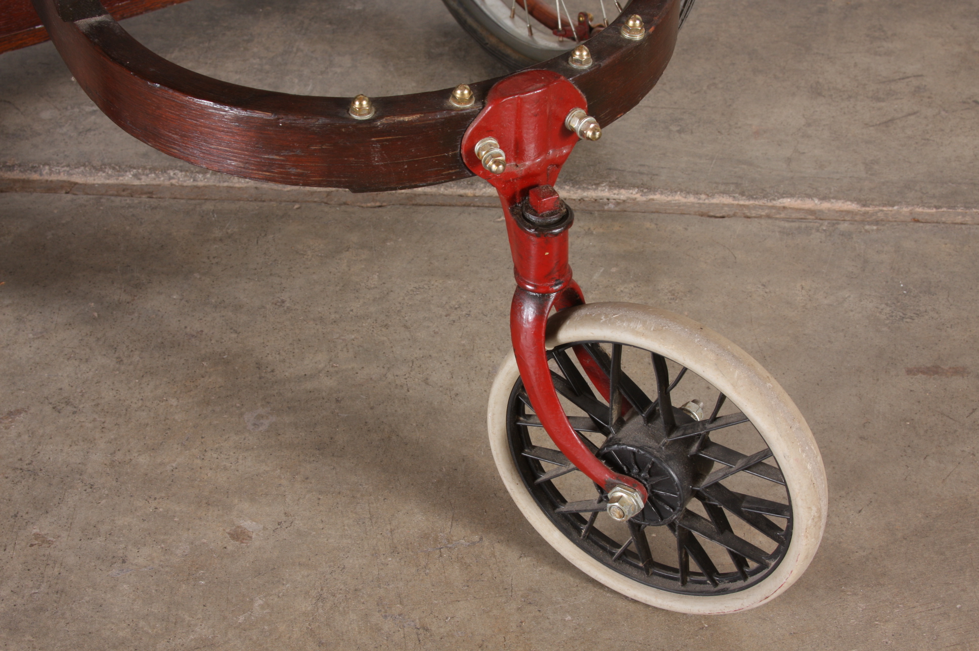 Antique Gendron Wheelchair with Rattan Seat and Back