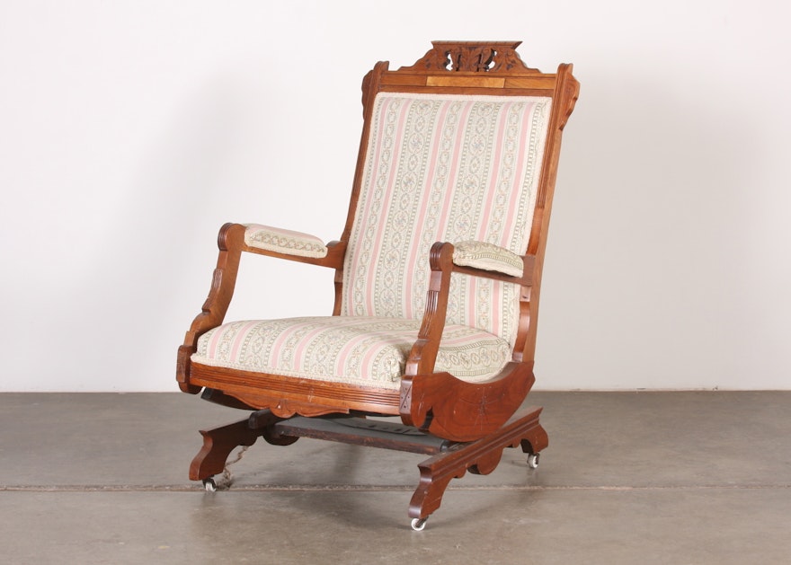 Antique Rocking Chair on Casters