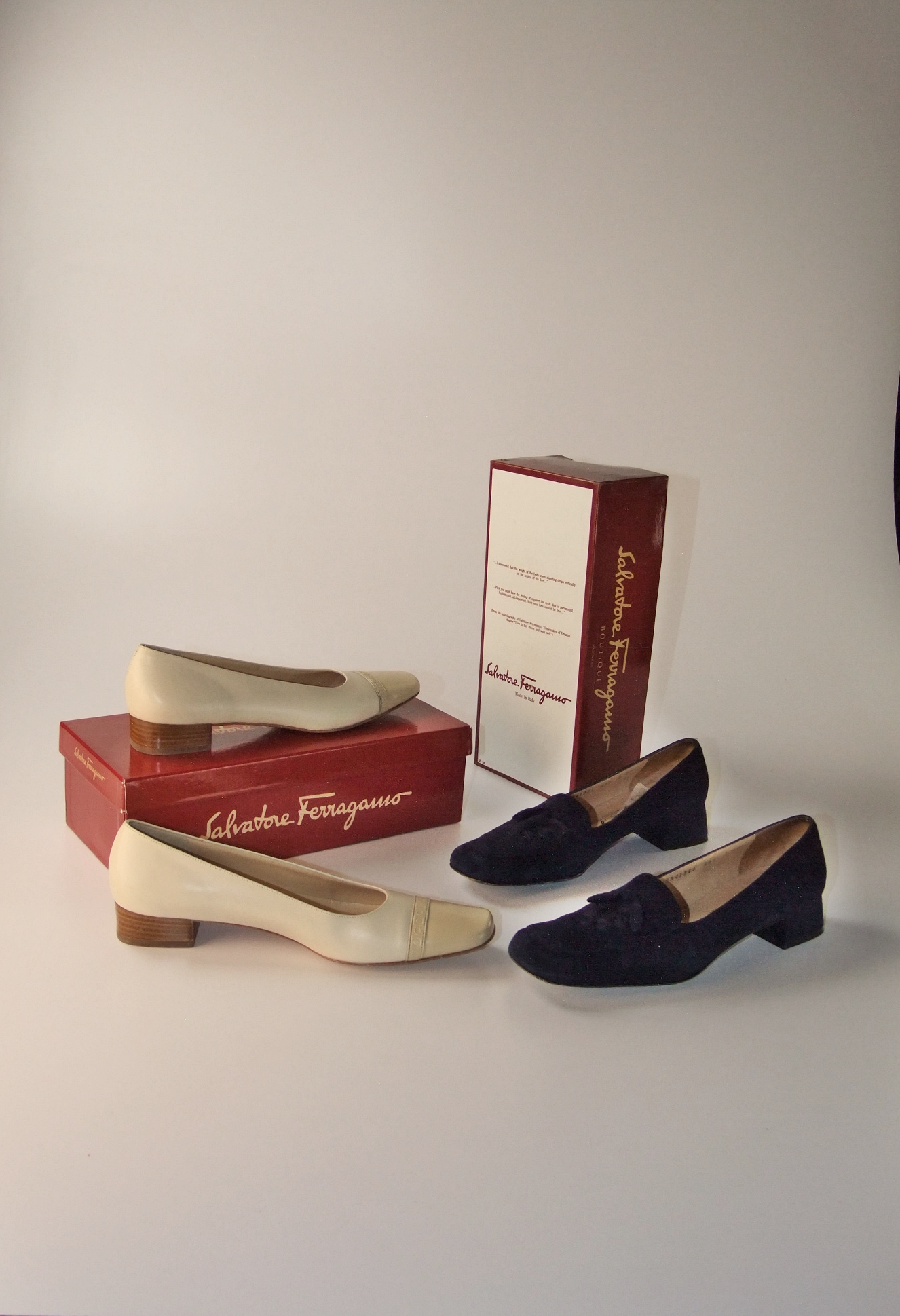 Two pair of Ladies Salvatore Ferragamo shoes