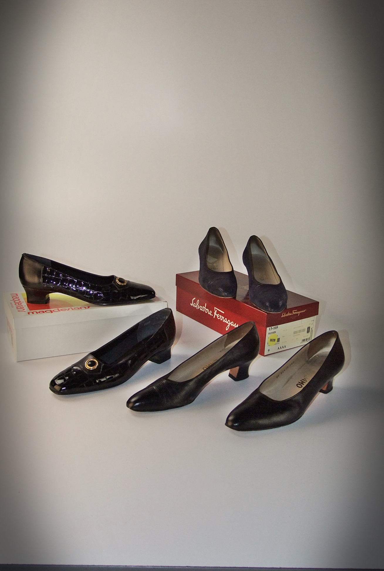 Two pair of Ladies Salvatore Ferragamo pumps