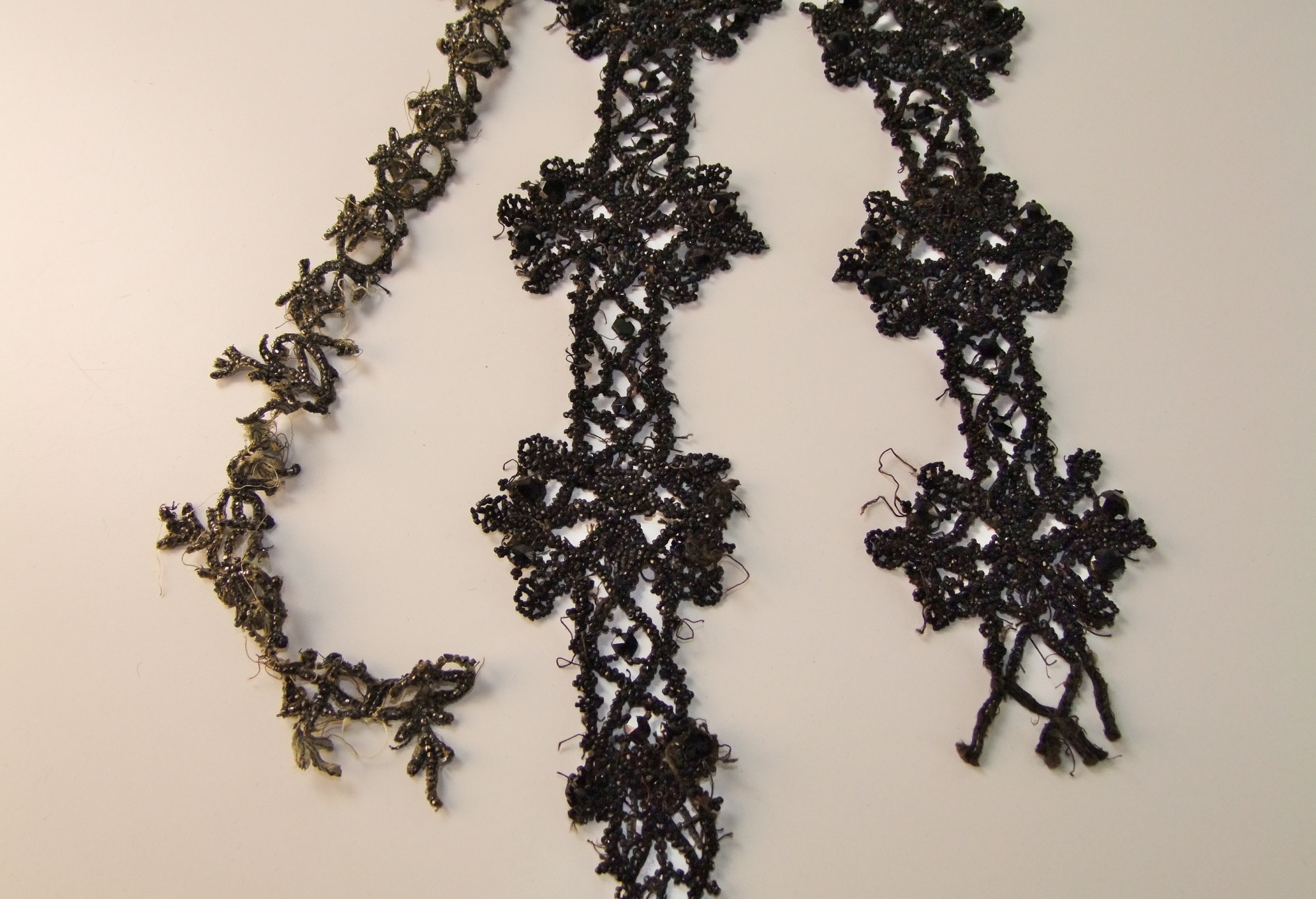 Collection of Victorian and early 20th Century hand beaded adornments and accessories