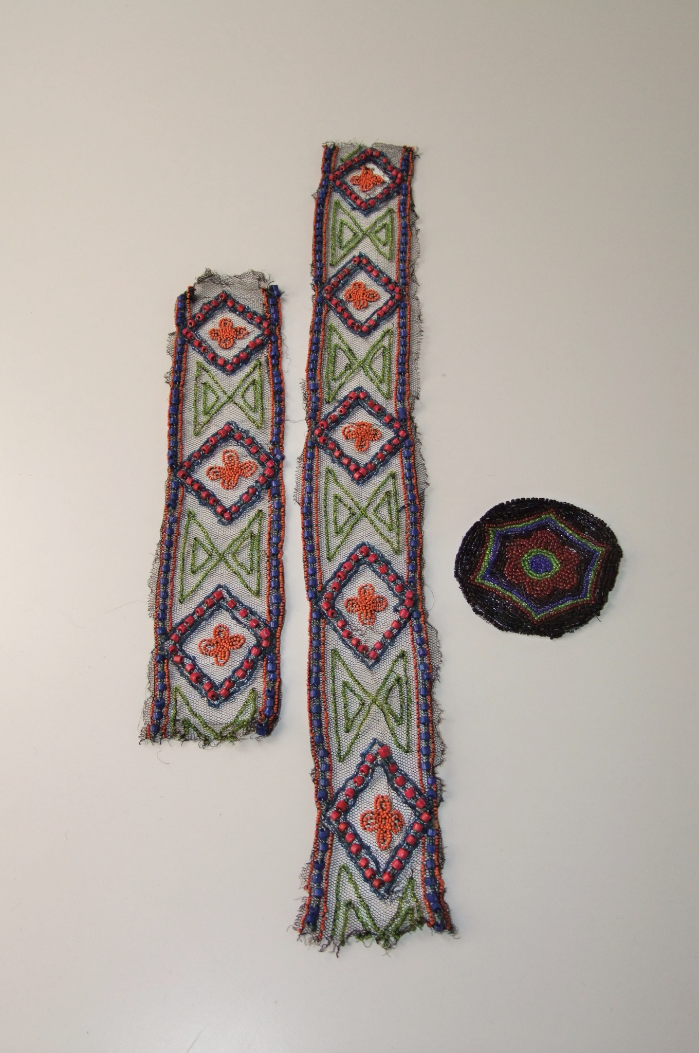 Collection of Victorian and early 20th Century hand beaded adornments and accessories