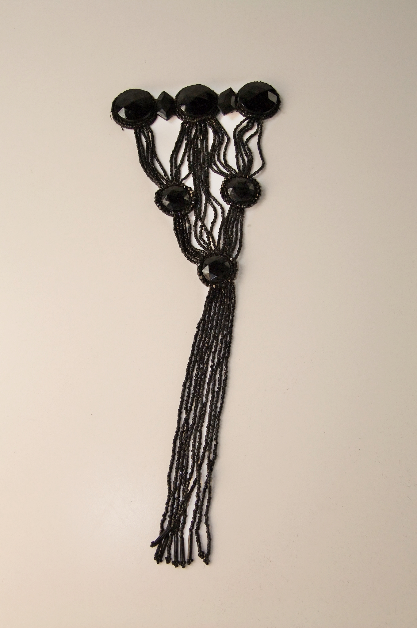 Collection of Victorian and early 20th Century hand beaded dress adornments and lace 