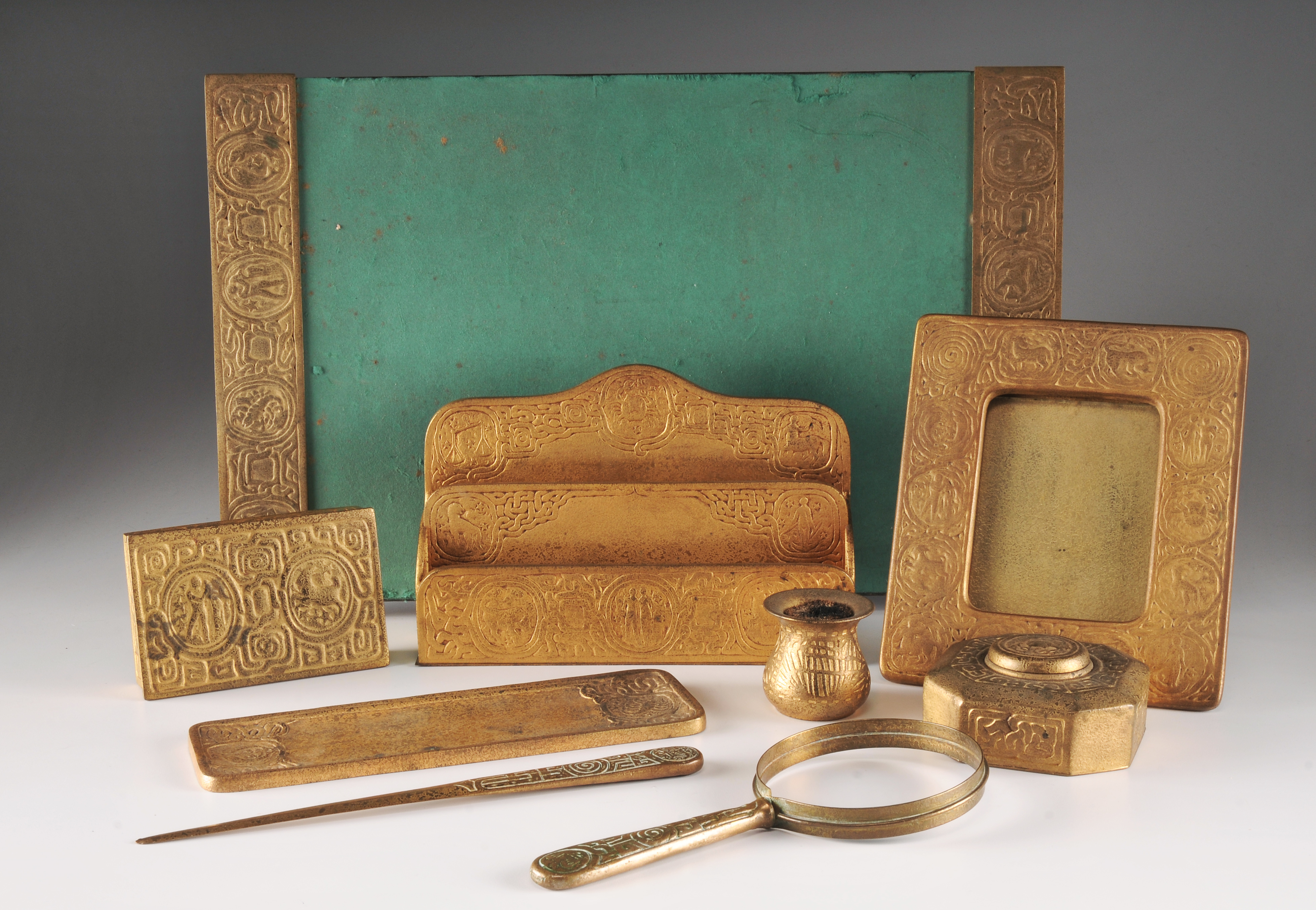 Tiffany Studios Zodiac Desk Set