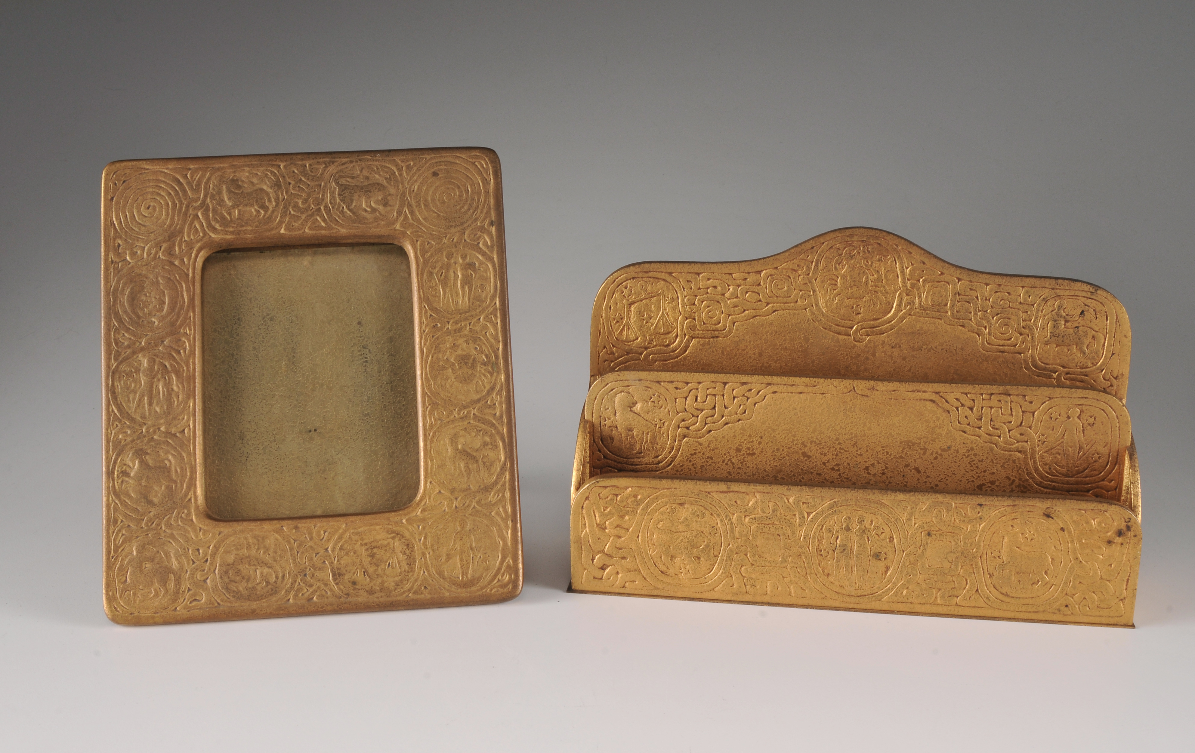 Tiffany Studios Zodiac Desk Set