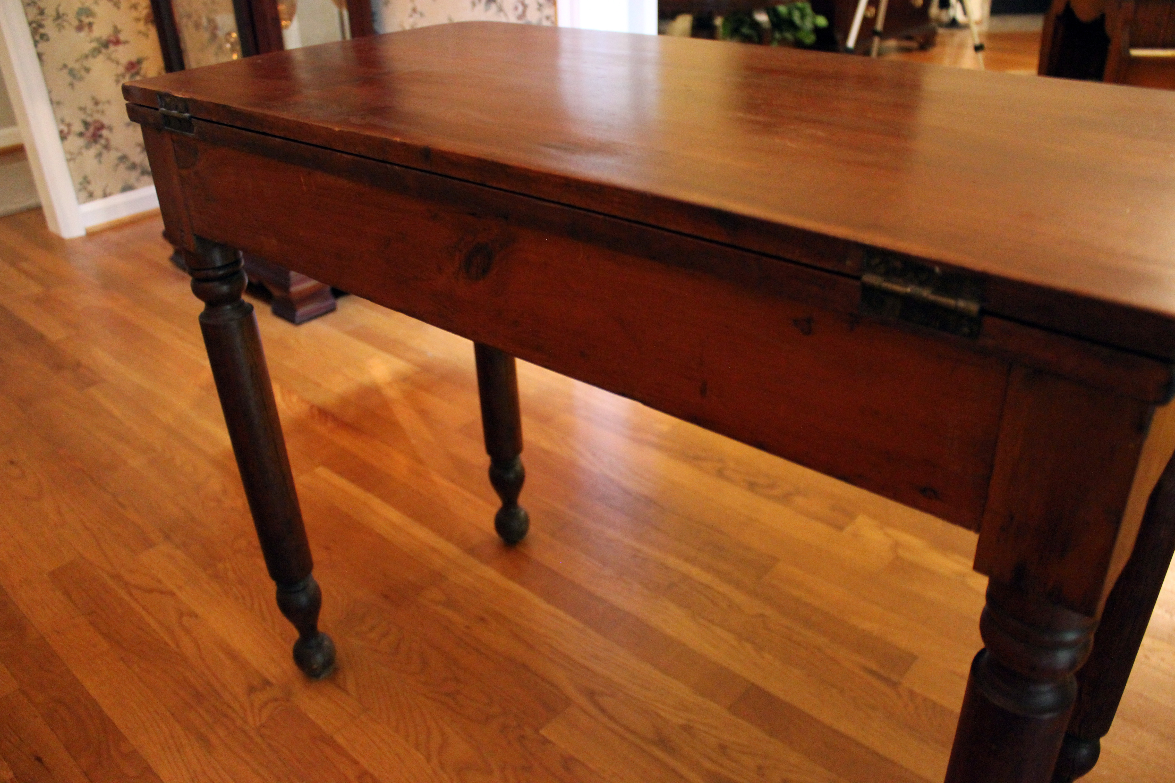 Antique Swivel Top Game Table