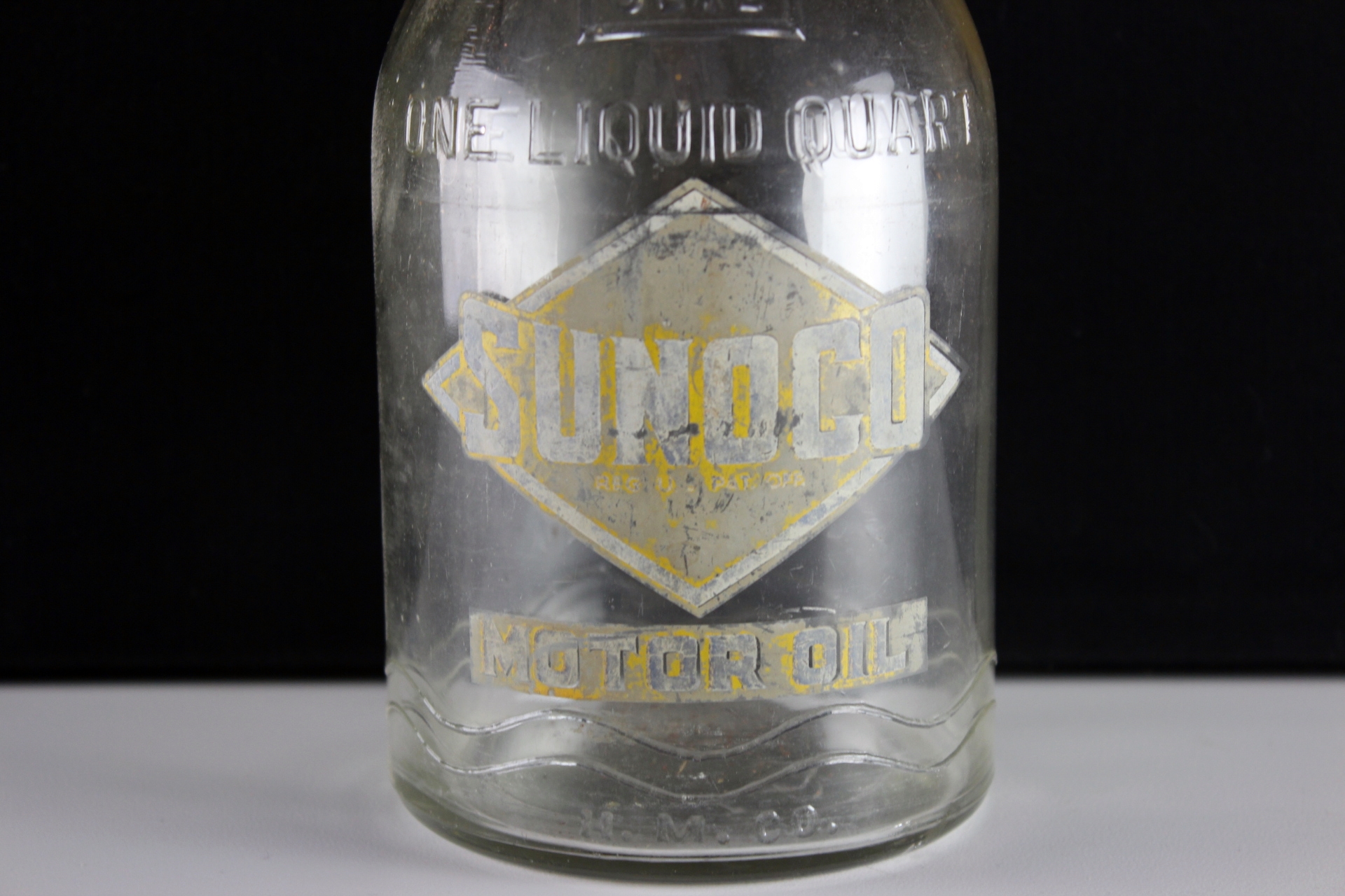 Vintage SUNOCO Glass Oil Bottle