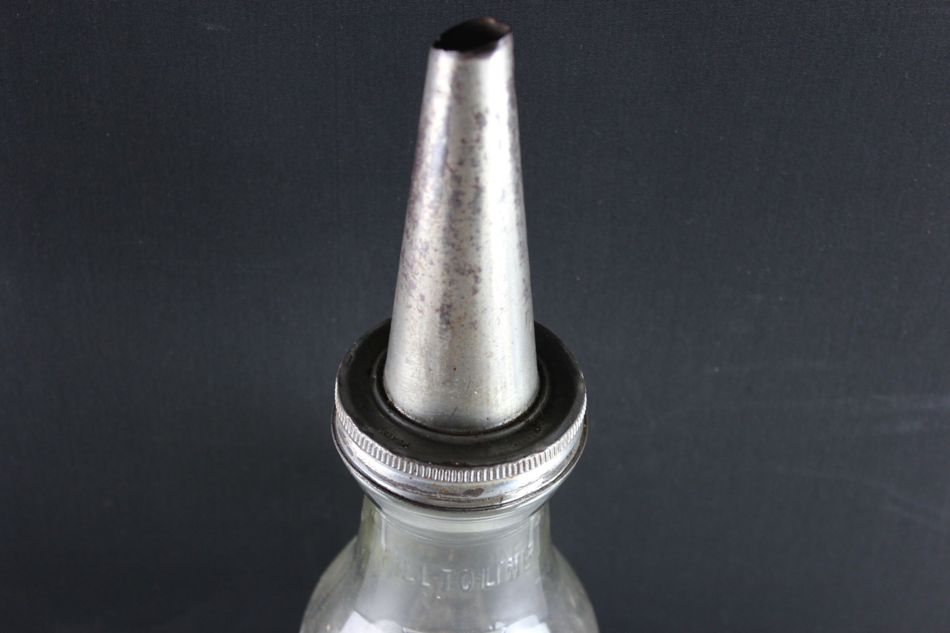 Vintage SUNOCO Glass Oil Bottle
