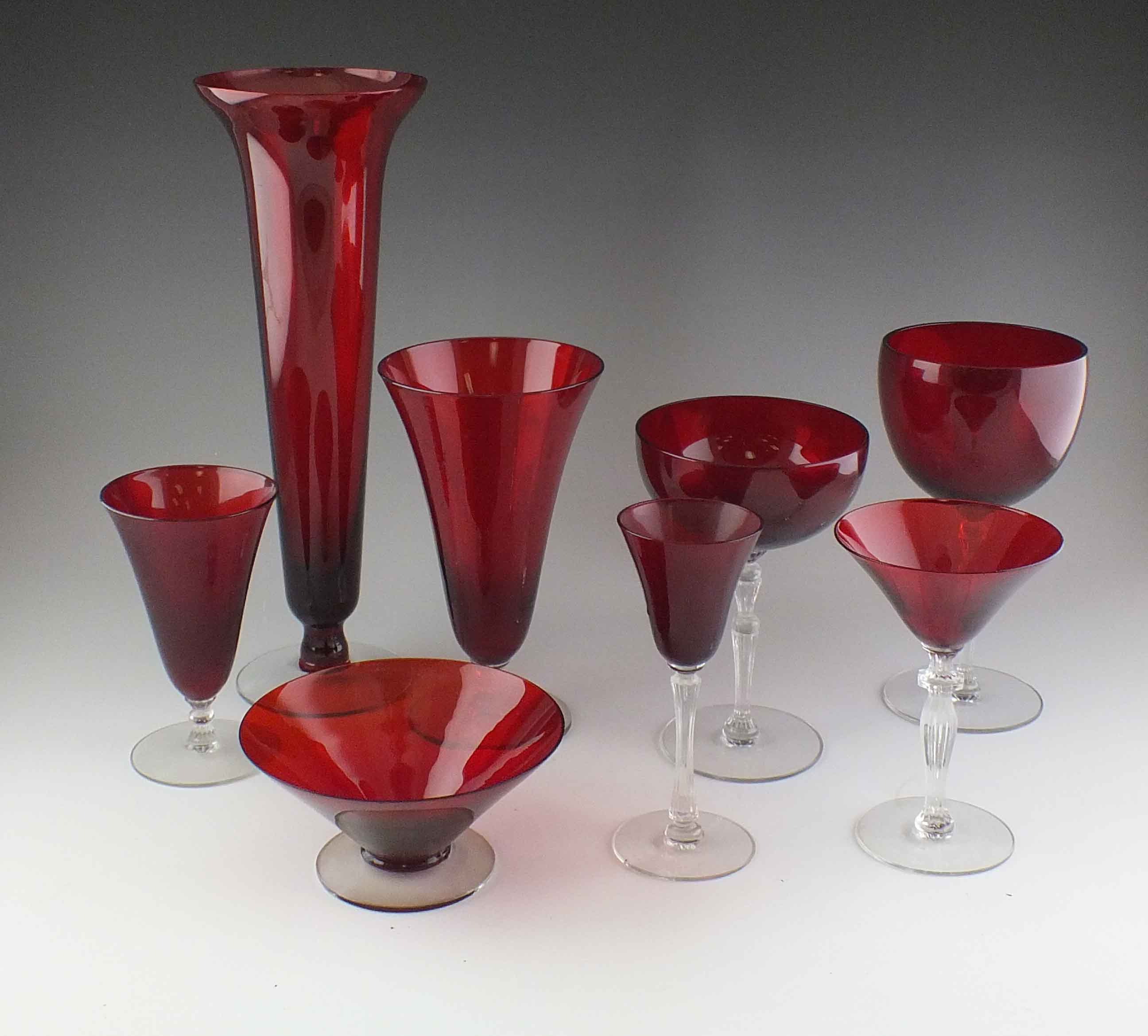 Ruby Crystal Glassware