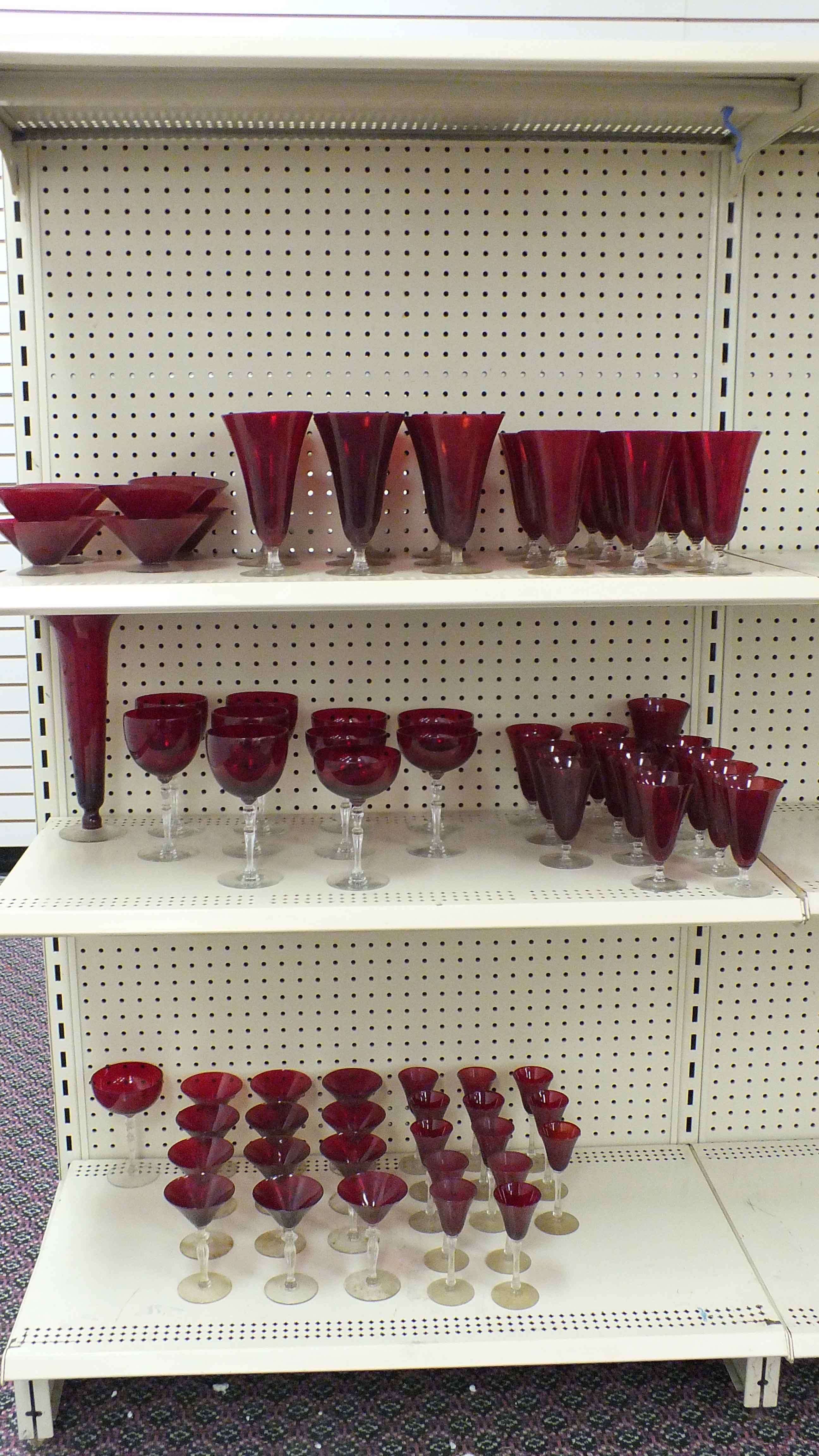 Ruby Crystal Glassware