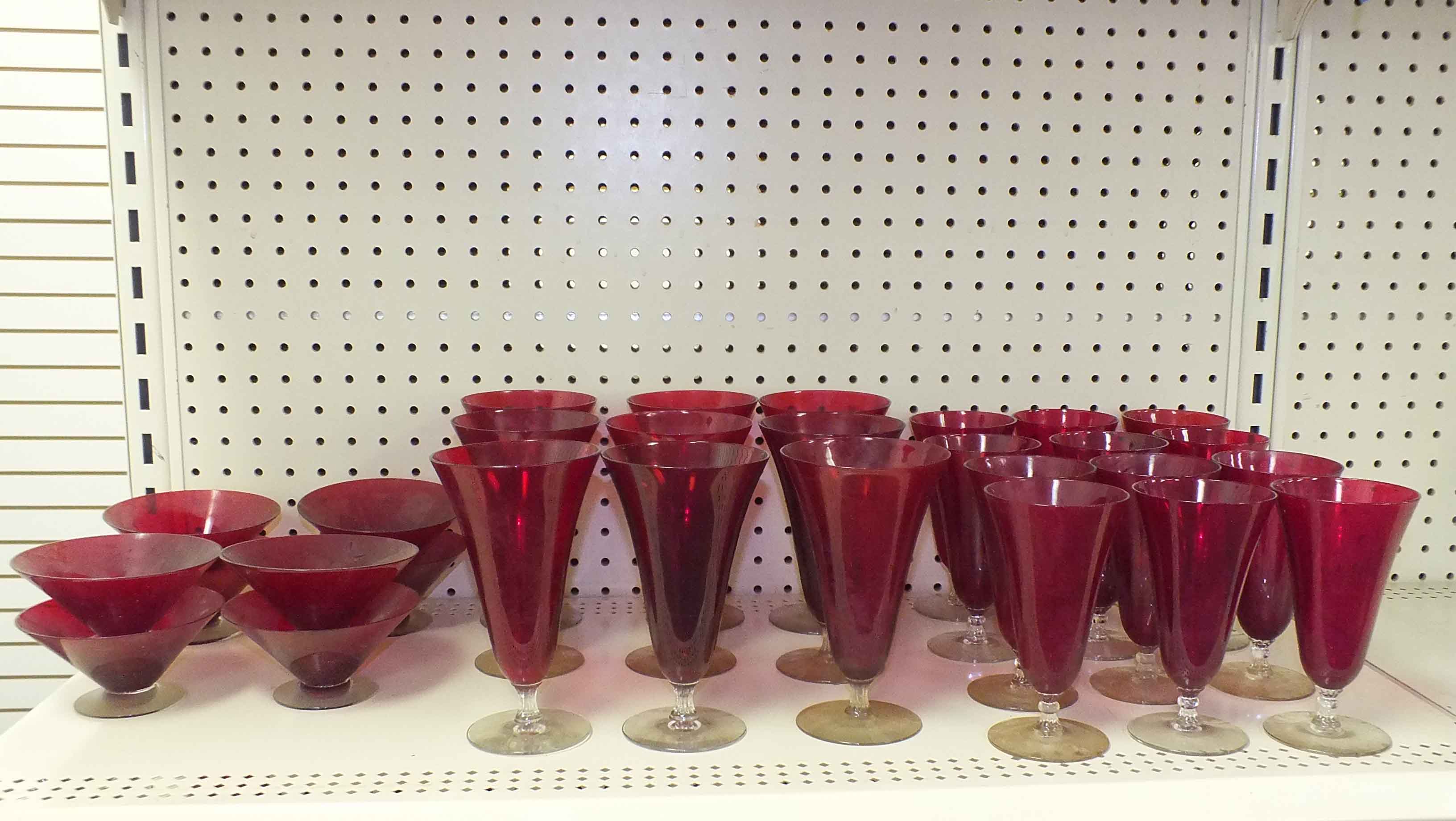 Ruby Crystal Glassware