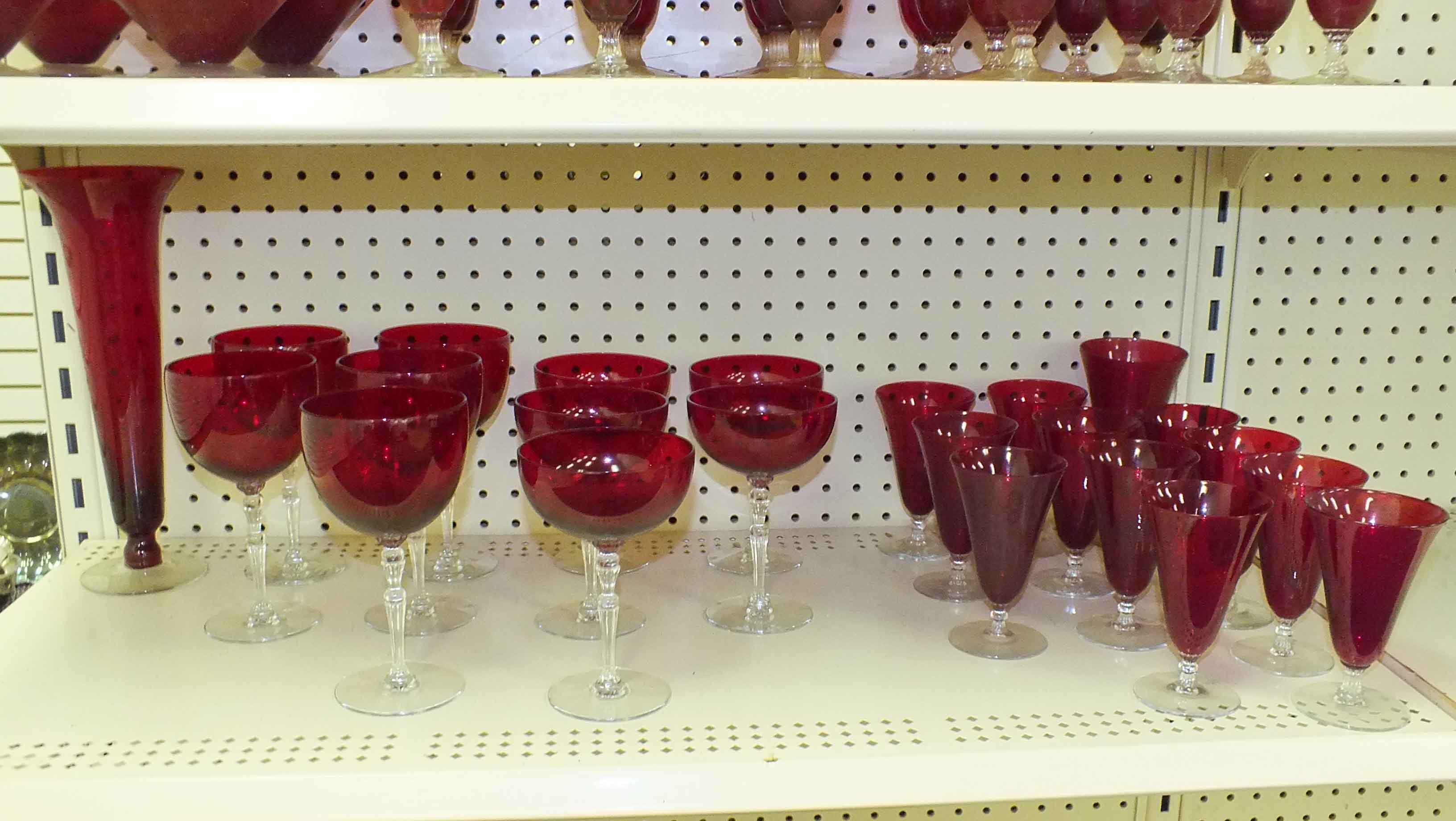 Ruby Crystal Glassware