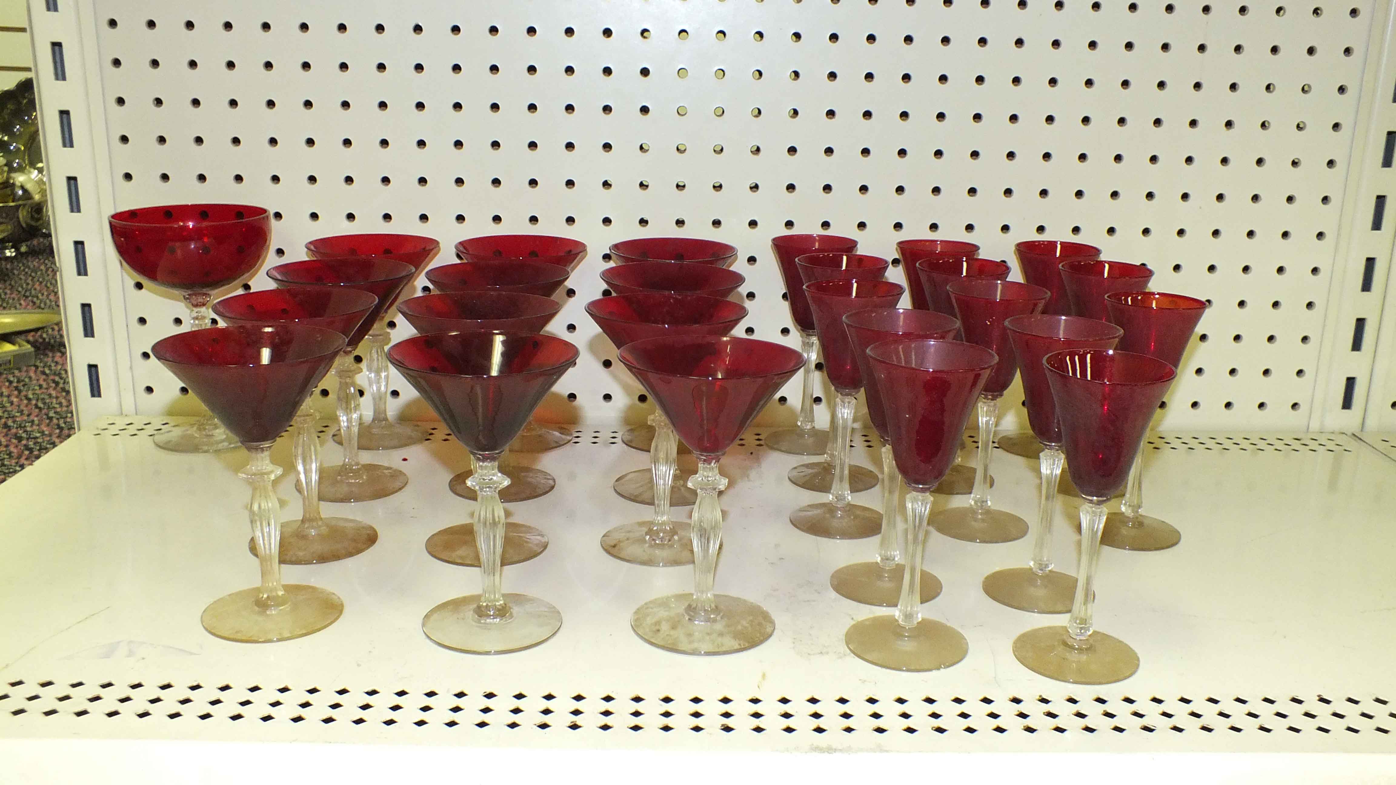 Ruby Crystal Glassware