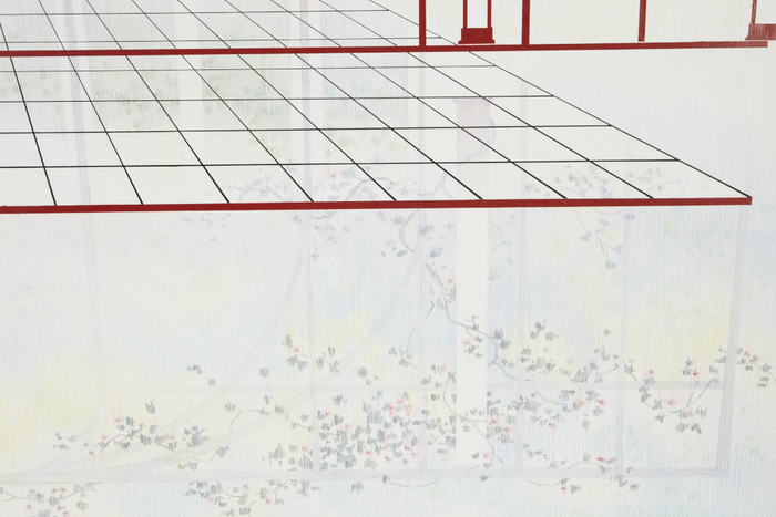 Contemporary Painting on Canvas with Subsequent Print