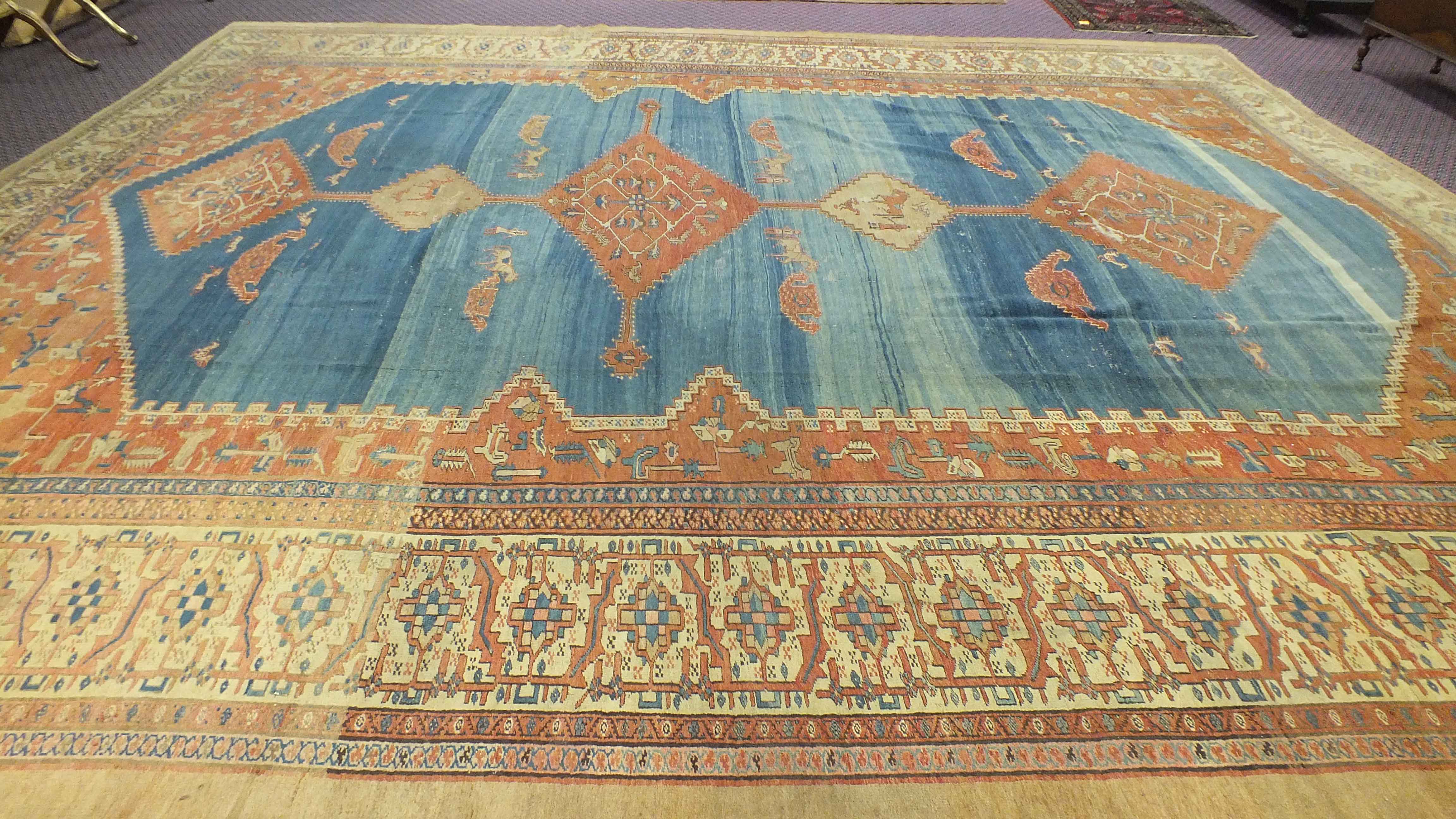 Large  Antique Bakshaish Rug