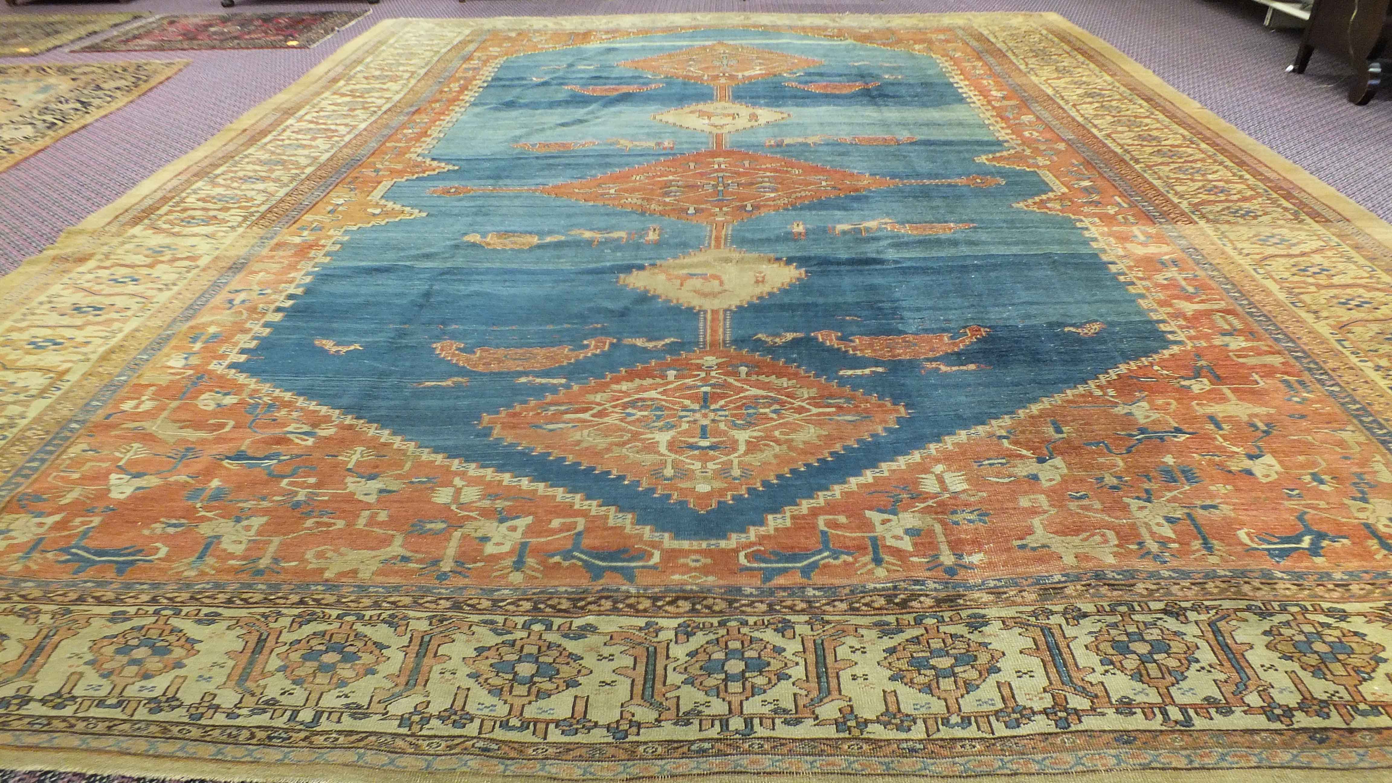 Large  Antique Bakshaish Rug