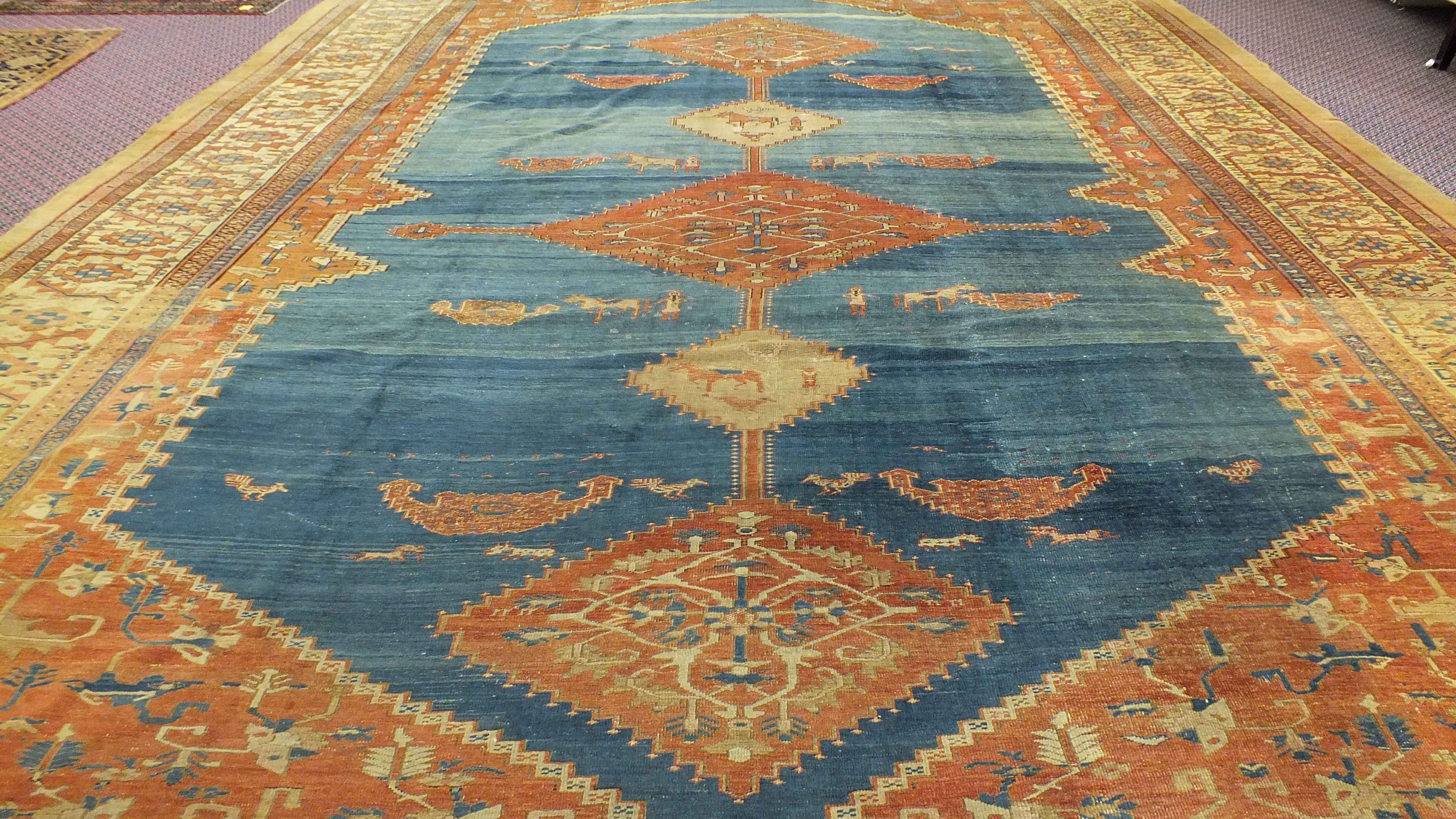 Large  Antique Bakshaish Rug