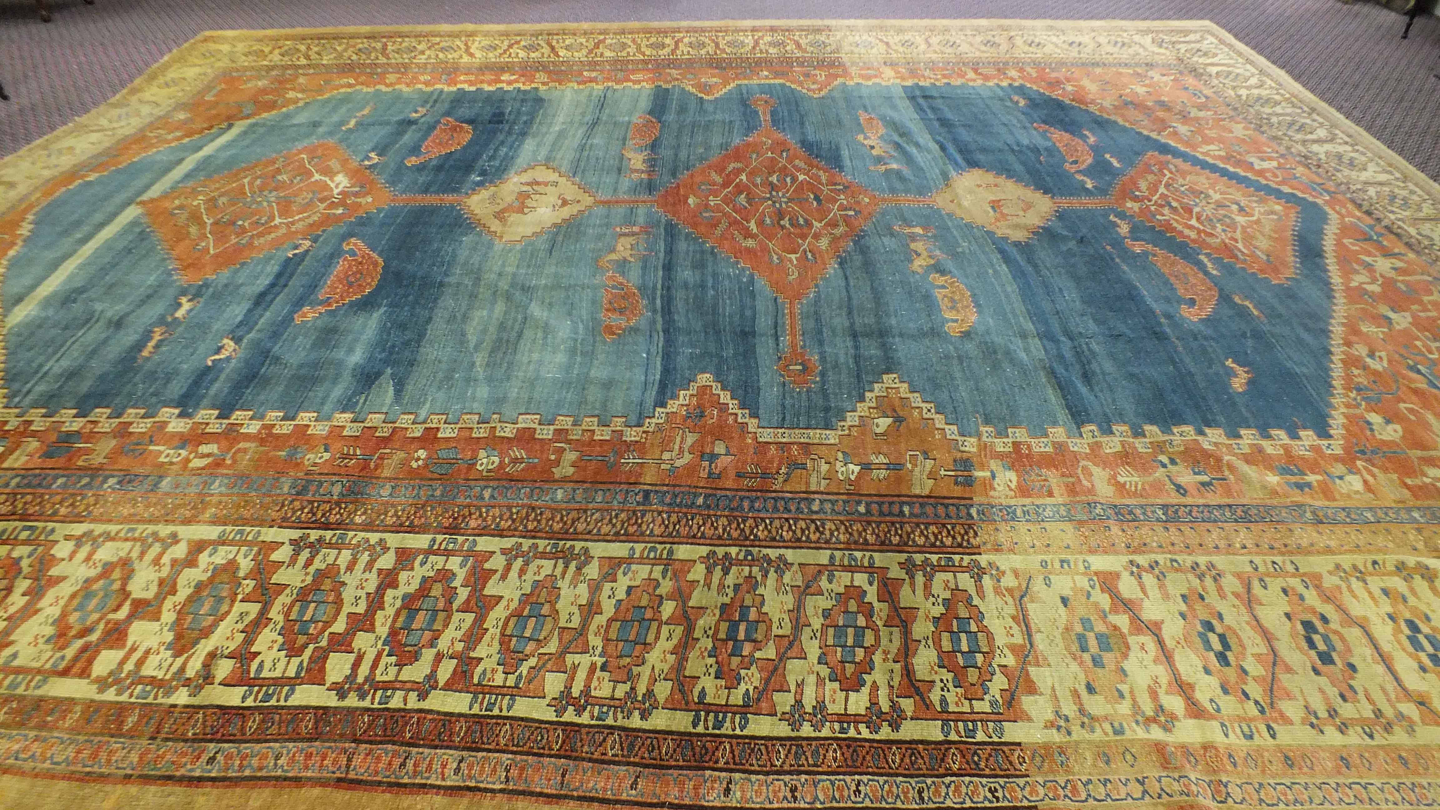 Large  Antique Bakshaish Rug