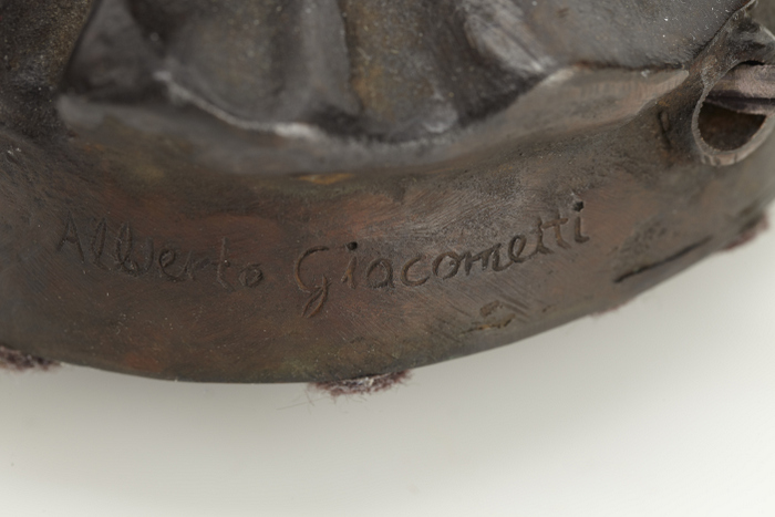 Alberto Giacometti Signed "Tete de Femme" Lamp