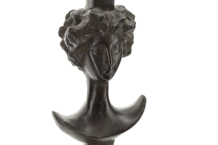 Alberto Giacometti Signed "Tete de Femme" Lamp
