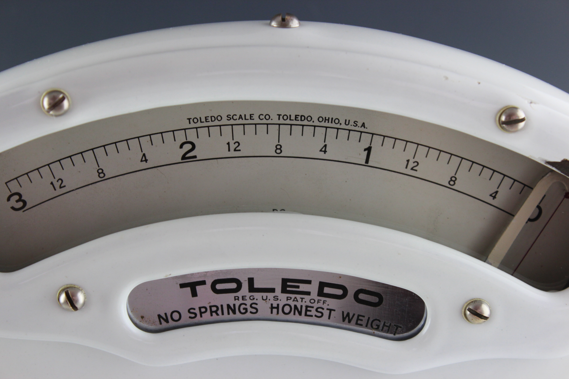 Vintage Toledo No Spring Honest Weight Scale