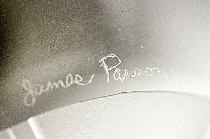 Signed James Parsons Sandblasted Cutaway Orb