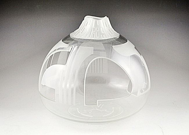 Signed James Parsons Sandblasted Cutaway Orb