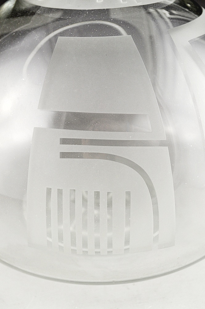 Signed James Parsons Sandblasted Cutaway Orb