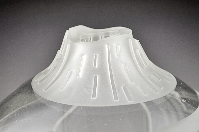 Signed James Parsons Sandblasted Cutaway Orb