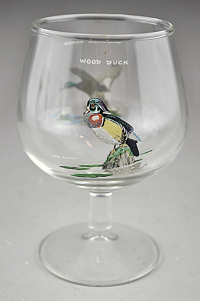 Set of 2 Waterford Kylemore Brandy Snifters & Set of 3 Ned Smith Brandy Snifters