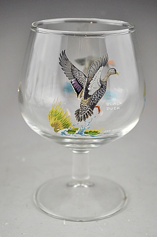 Set of 2 Waterford Kylemore Brandy Snifters & Set of 3 Ned Smith Brandy Snifters