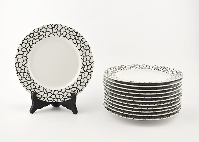 Twelve (12) Salad Plates:  George Sowden "Montreal" for Swid Powell Cityline  