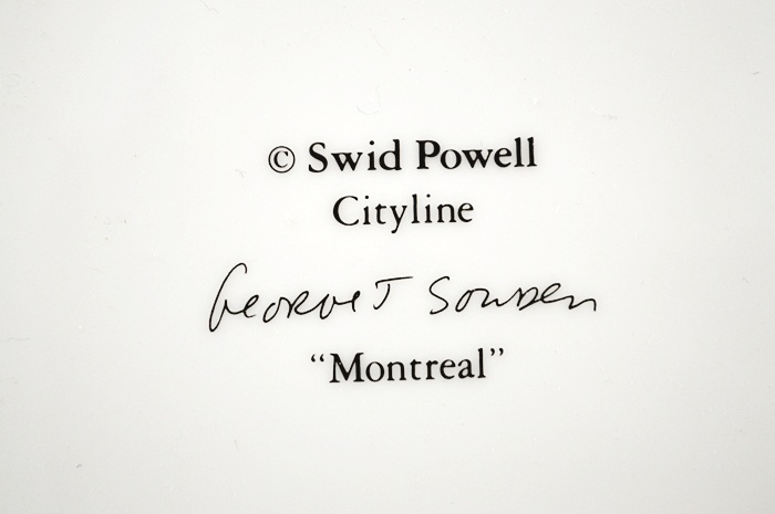 Twelve (12) Salad Plates:  George Sowden "Montreal" for Swid Powell Cityline  