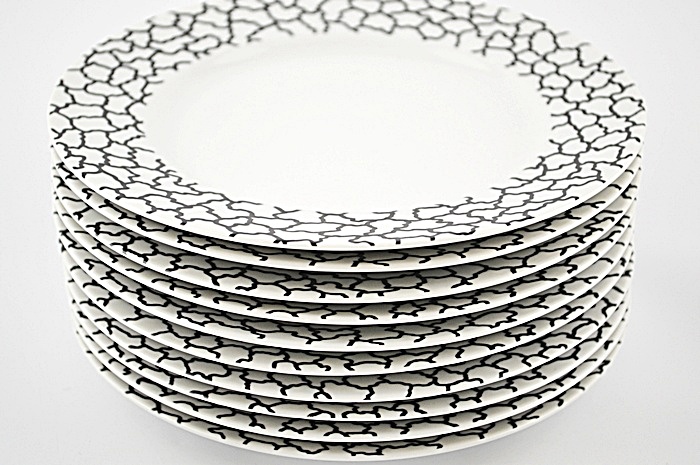 Ten (10) Salad Plates:  George Sowden "Montreal" for Swid Powell Cityline  