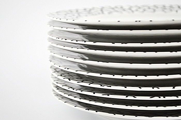 Ten (10) Salad Plates:  George Sowden "Montreal" for Swid Powell Cityline  