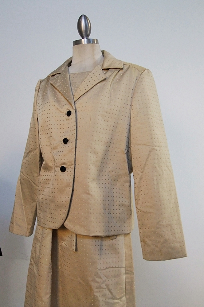 Two 1960's vintage dresses with coordinating jackets